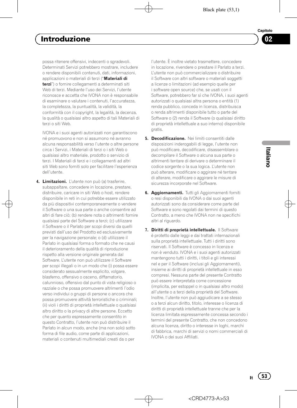 02 introduzione | Pioneer AVIC-F960BT User Manual | Page 53 / 132