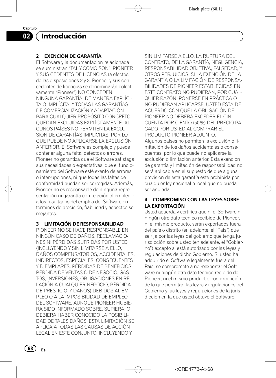 02 introducción | Pioneer AVIC-F960BT User Manual | Page 68 / 132