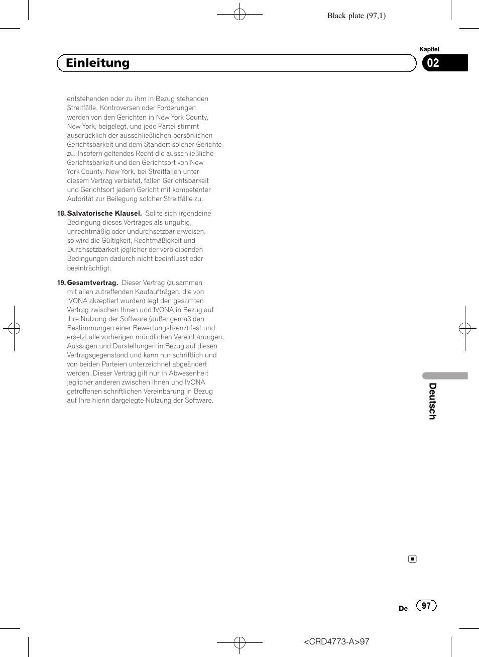 02 einleitung | Pioneer AVIC-F960BT User Manual | Page 97 / 132