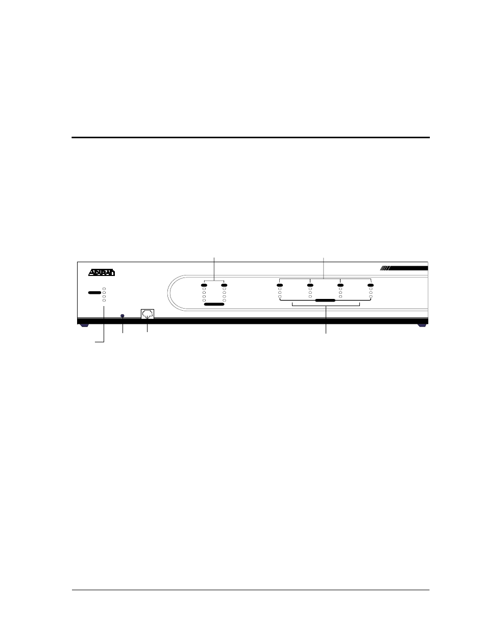Using the front panel, Chapter 4, Overview | Aco switch | ADTRAN Atlas 550 User Manual | Page 51 / 262