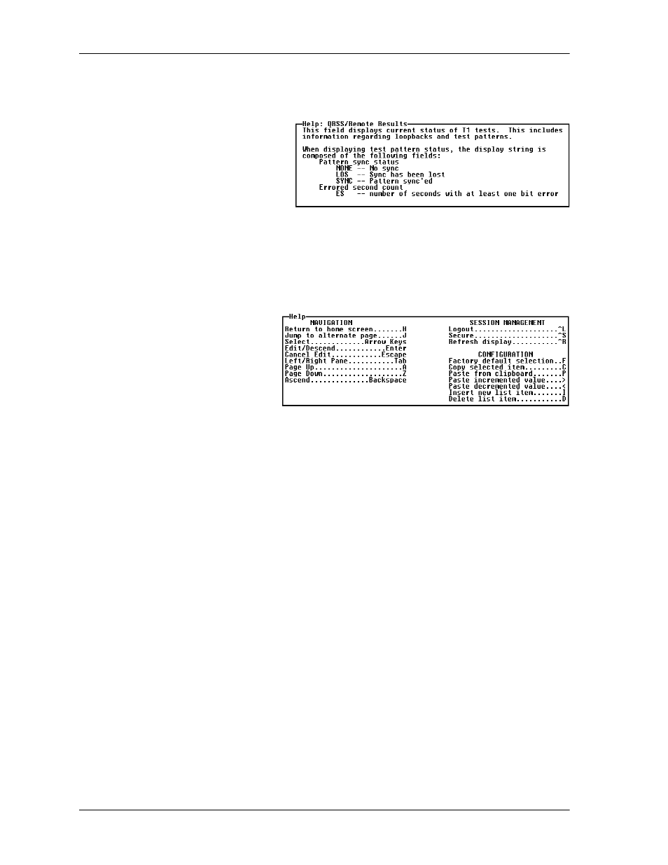 Navigating using the keyboard keys | ADTRAN Atlas 550 User Manual | Page 60 / 262