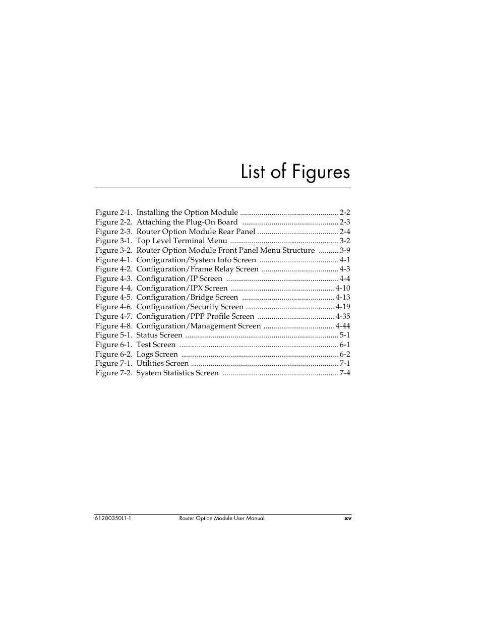 List of figures | ADTRAN 1200350L1 User Manual | Page 15 / 134