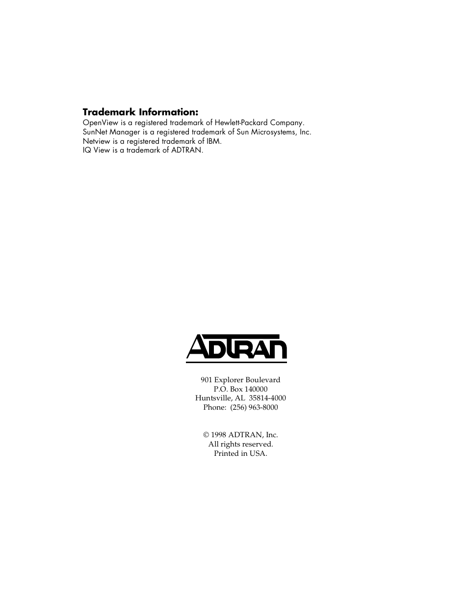 ADTRAN 1200350L1 User Manual | Page 2 / 134