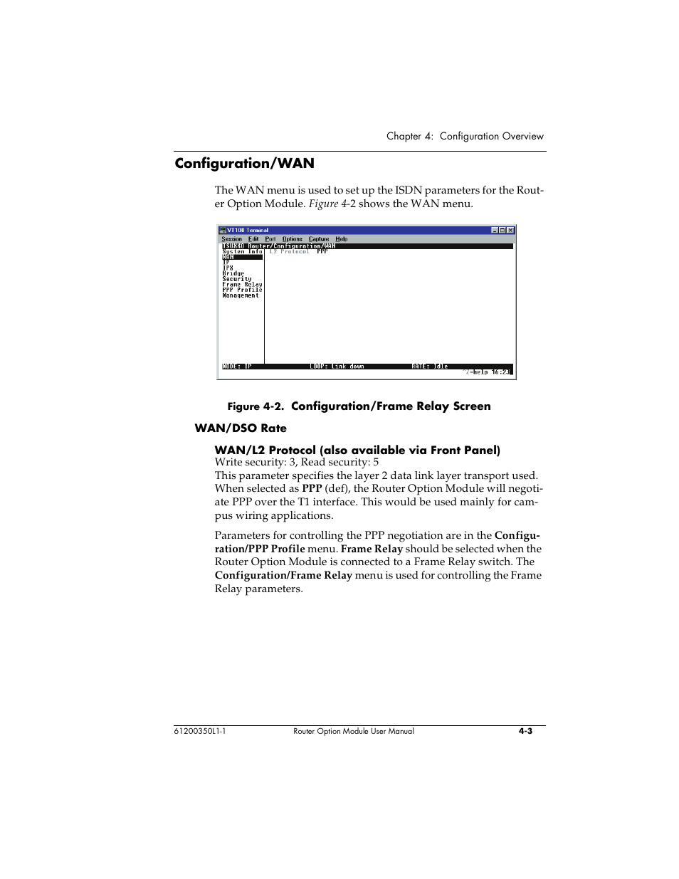 Configuration/wan | ADTRAN 1200350L1 User Manual | Page 39 / 134