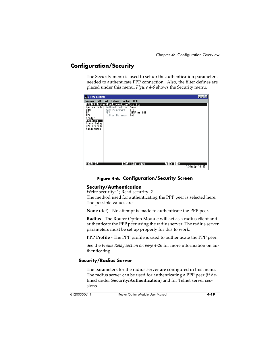 Configuration/security | ADTRAN 1200350L1 User Manual | Page 55 / 134