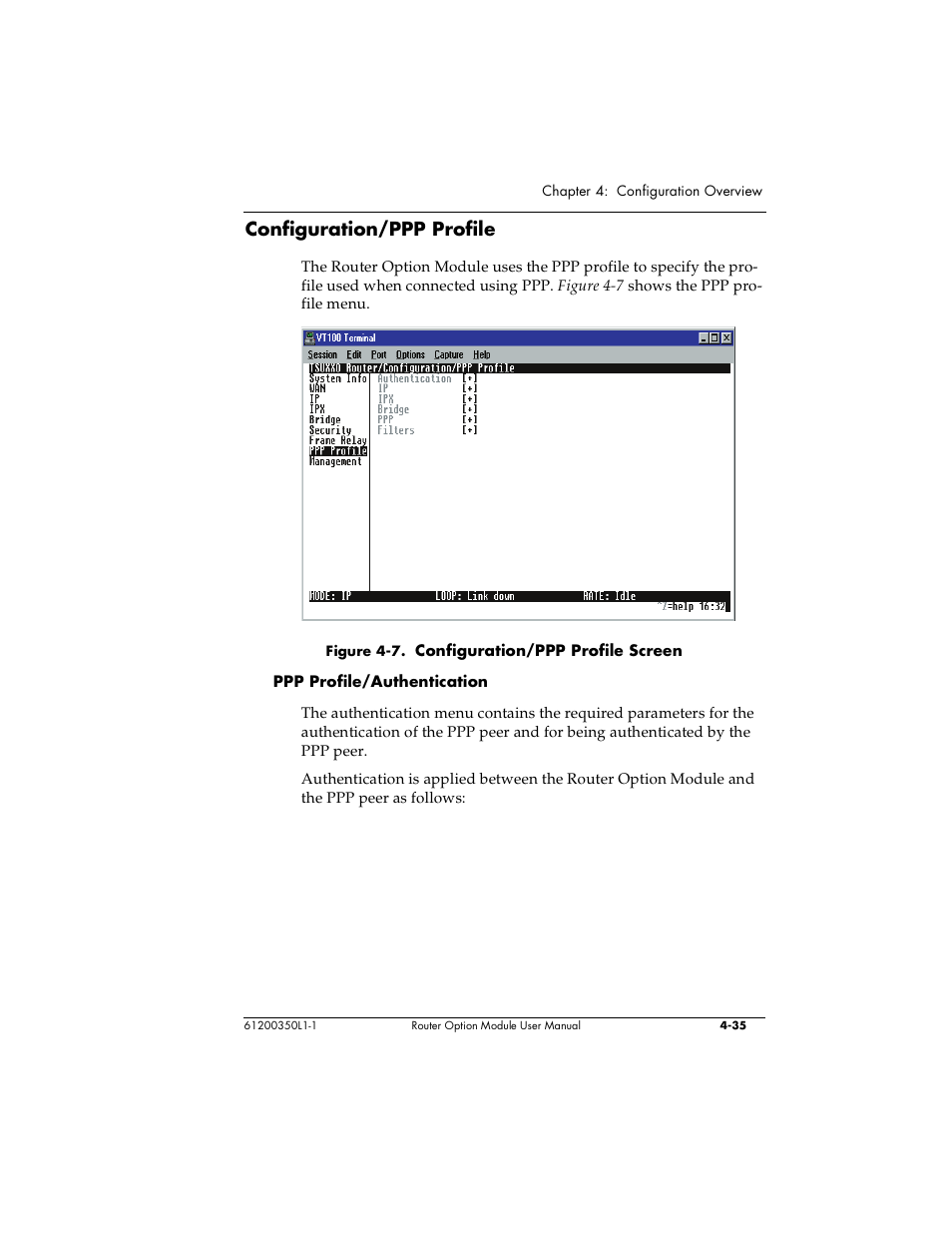 Configuration/ppp profile | ADTRAN 1200350L1 User Manual | Page 71 / 134