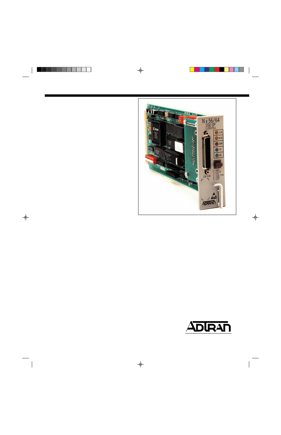ADTRAN D4-n x 56 DSU DP User Manual | 4 pages