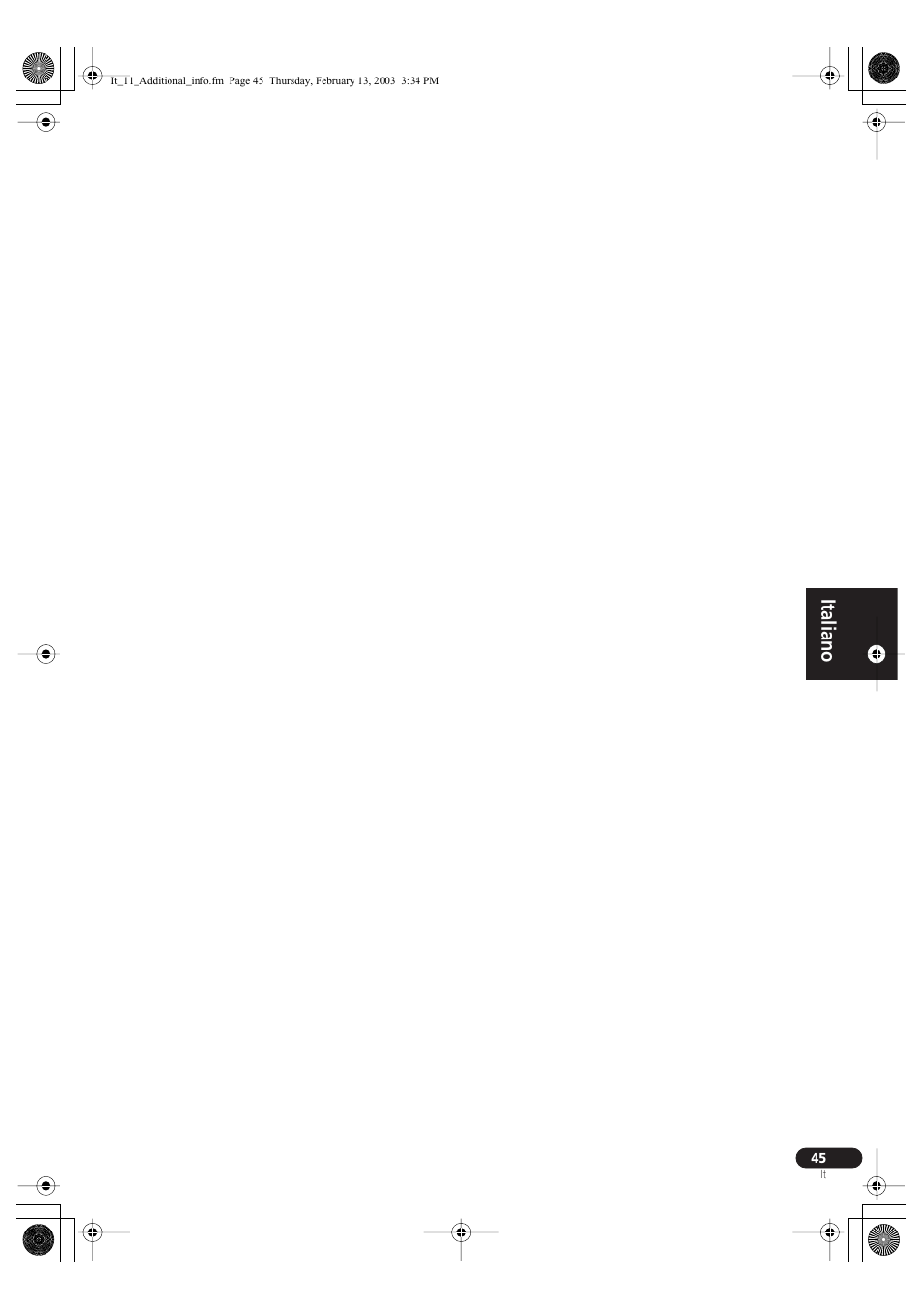 Italiano | Pioneer VSX-C301-K User Manual | Page 87 / 88