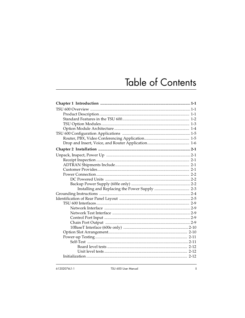 ADTRAN 1202076L2 User Manual | Page 13 / 123