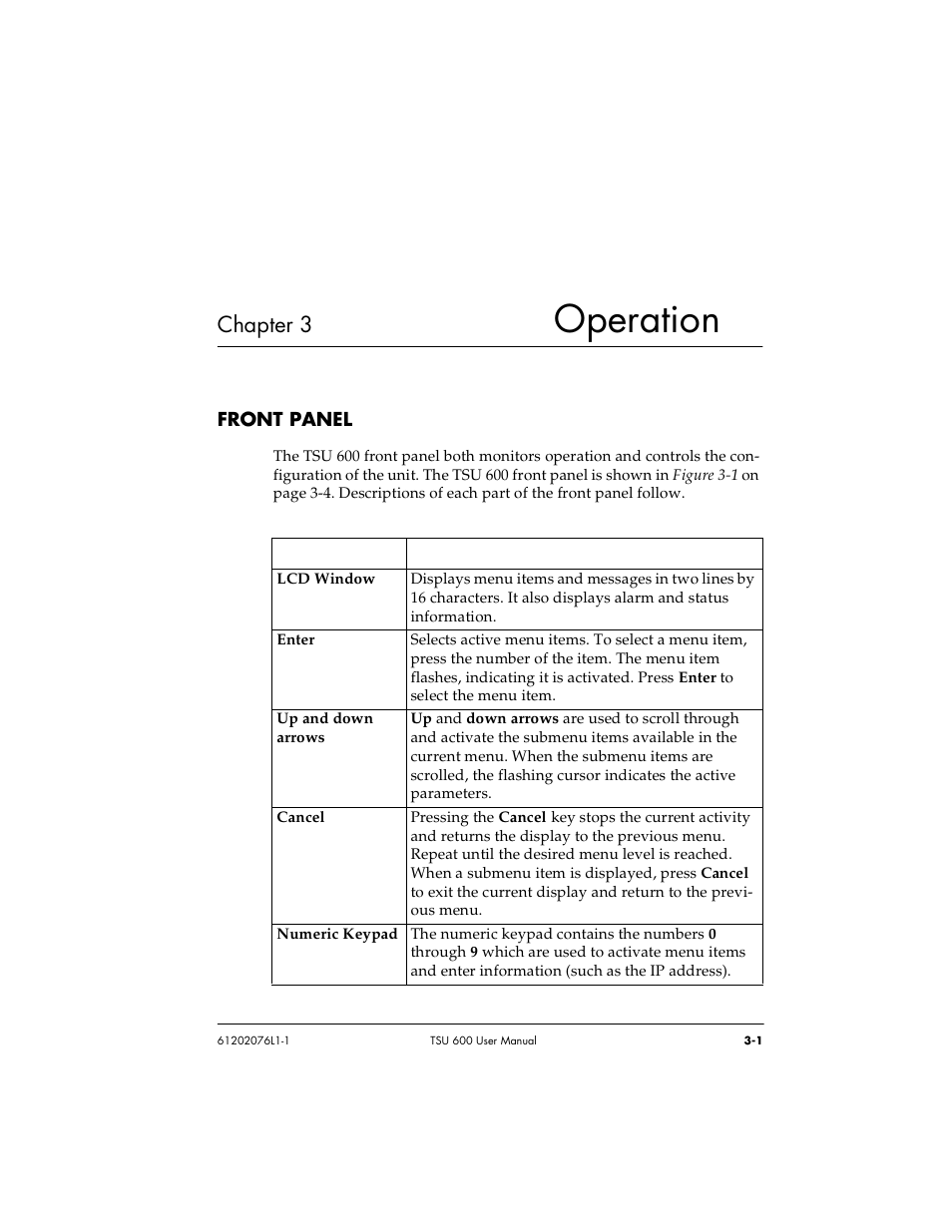 Operation, Chapter 3 | ADTRAN 1202076L2 User Manual | Page 41 / 123