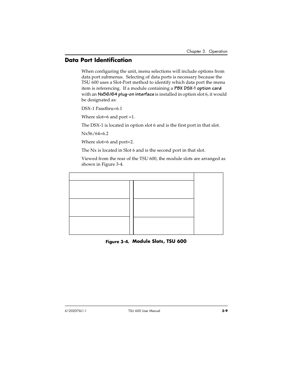 Data port identification | ADTRAN 1202076L2 User Manual | Page 49 / 123