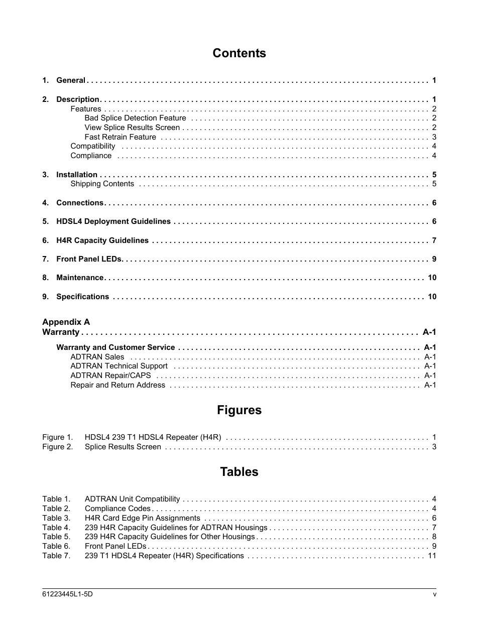 ADTRAN 239 T1 HDSL4 User Manual | Page 5 / 20