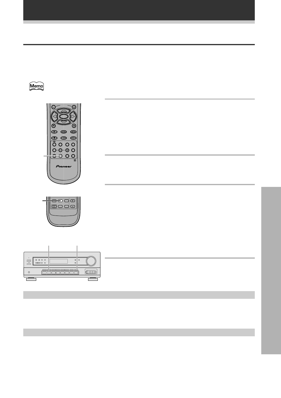Esecuzione di registrazioni, Esecuzione di una registrazione audio o video, Funzionamento | Monitoraggio della registrazione, 2 preparare la fonte di programma | Pioneer VSX-709RDS User Manual | Page 109 / 124