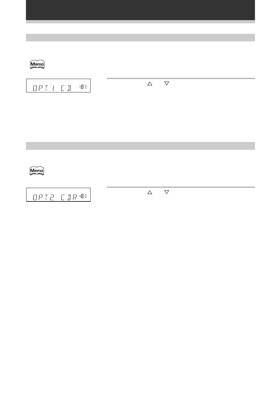 Réglage d’entrée numérique optique 2, Réglage d’entrée numérique optique 1 | Pioneer VSX-709RDS User Manual | Page 20 / 124