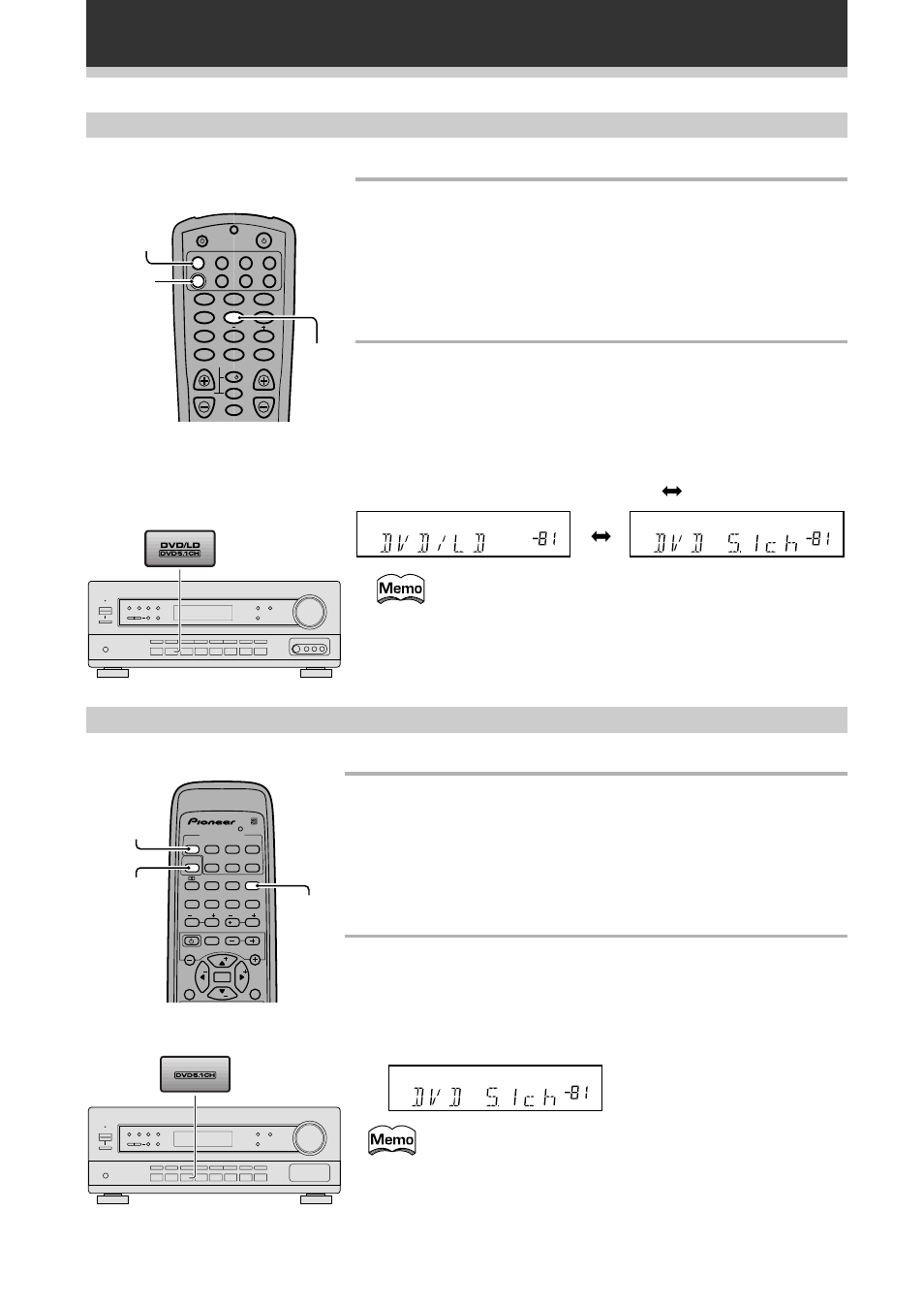 Modes son, J5.1ch dvd multi control rcv | Pioneer VSX-709RDS User Manual | Page 40 / 124