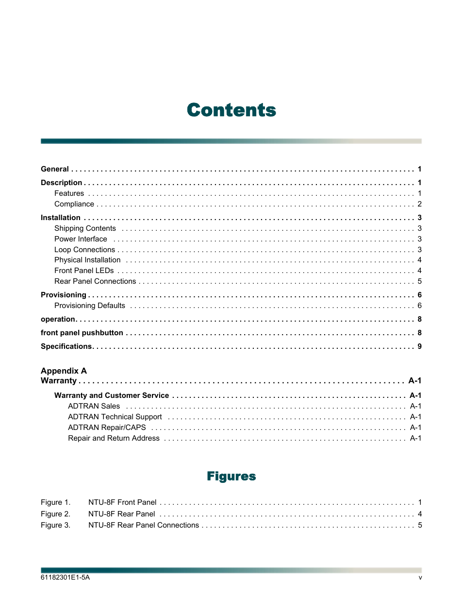 ADTRAN 3010 NTU-8 User Manual | Page 5 / 18