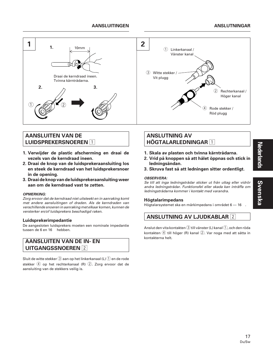 Pioneer A-109 User Manual | Page 17 / 38