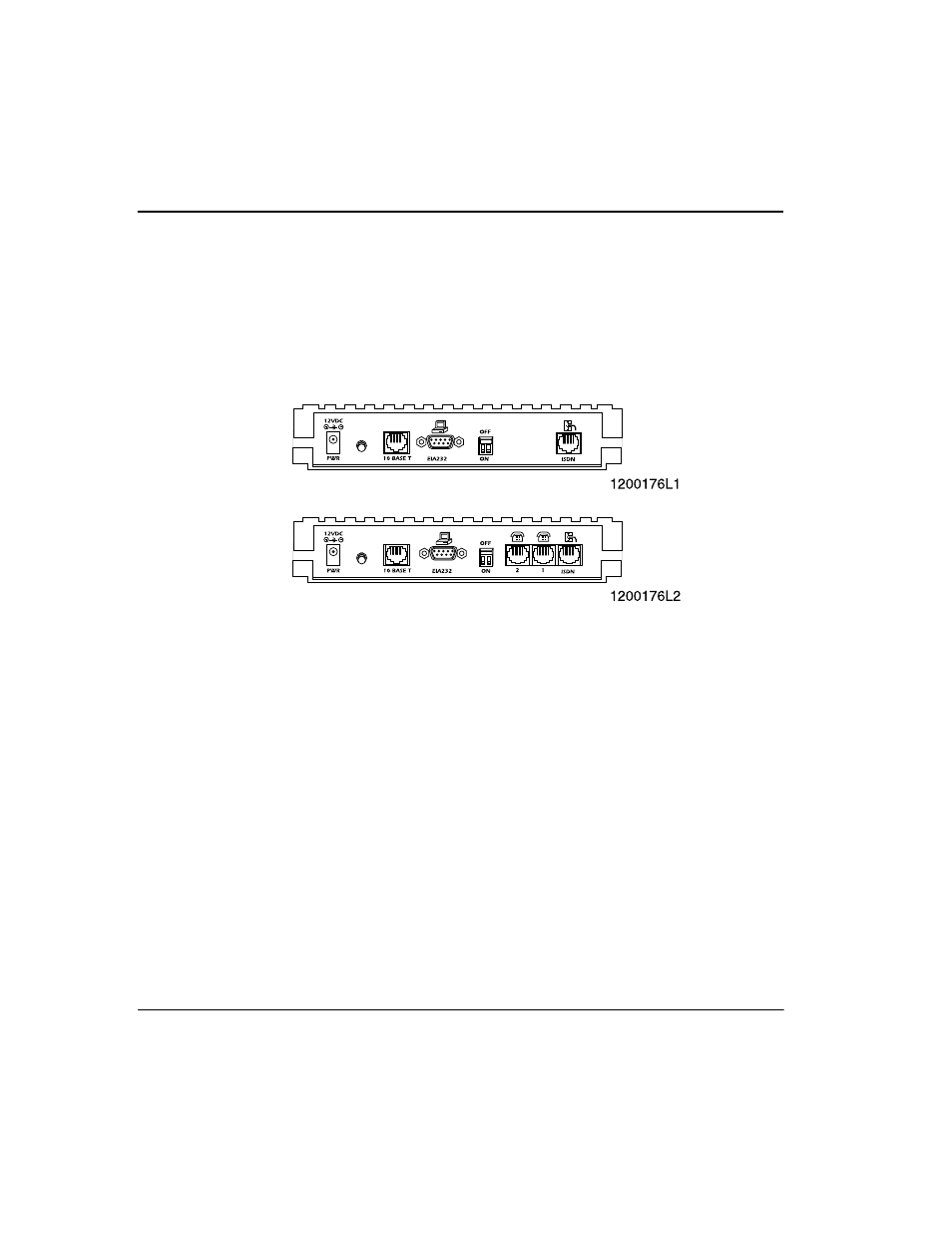 Figure 1-7. express 4100/4110 rear panel -12 fi | ADTRAN Express 4100 User Manual | Page 42 / 213