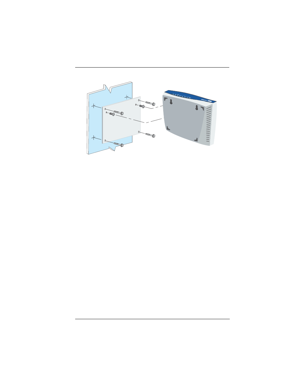 Figure 7. wallmounting the t1 csu ace, Figure 7, Wallmounting the t1 csu ace | ADTRAN T1 CSU ACE User Manual | Page 29 / 40