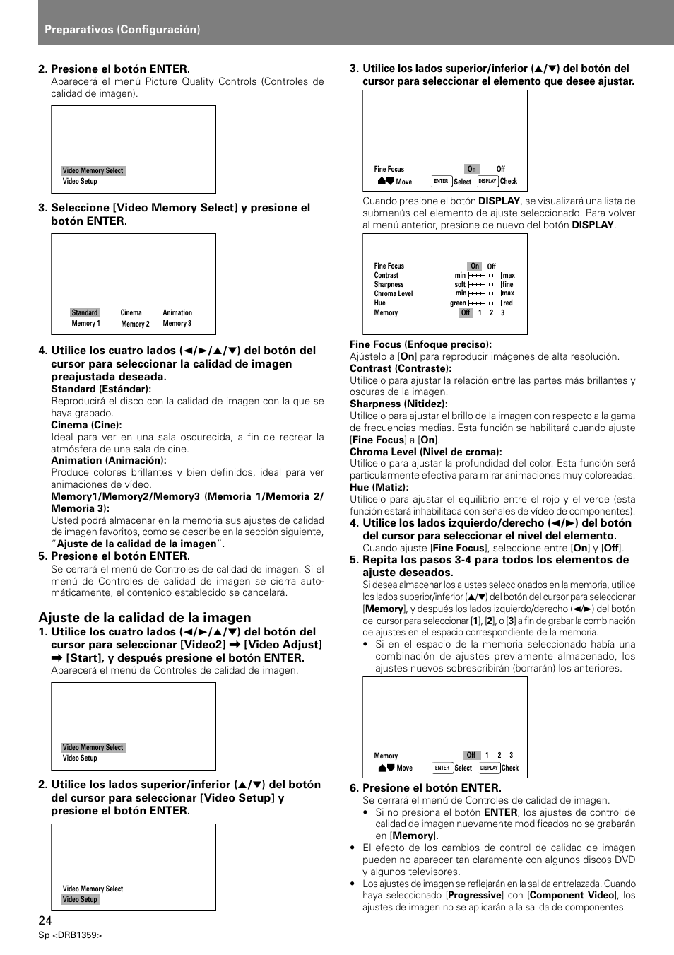 Ajuste de la calidad de la imagen | Pioneer DVJ-X1 User Manual | Page 270 / 295