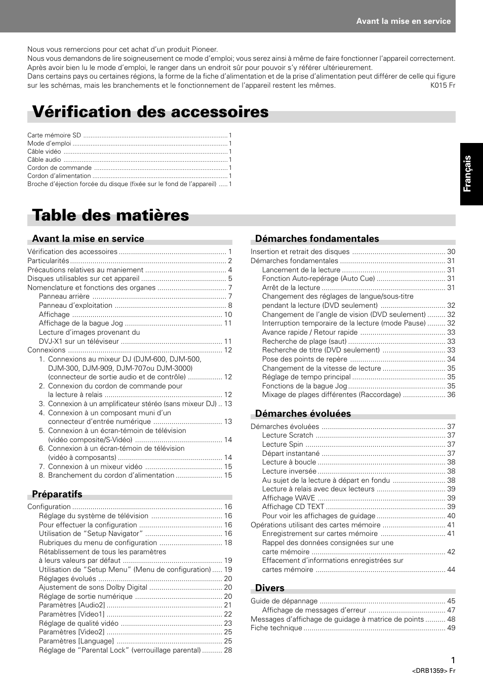 Pioneer DVJ-X1 User Manual | Page 53 / 295