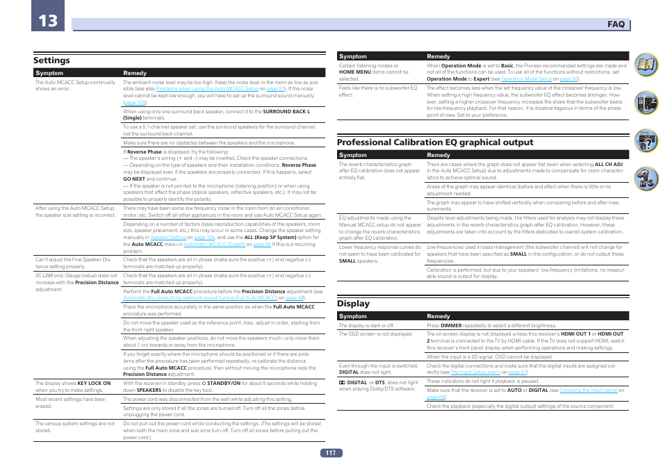 Professional calibration eq graphical output | Pioneer SC-LX78-S User Manual | Page 117 / 141