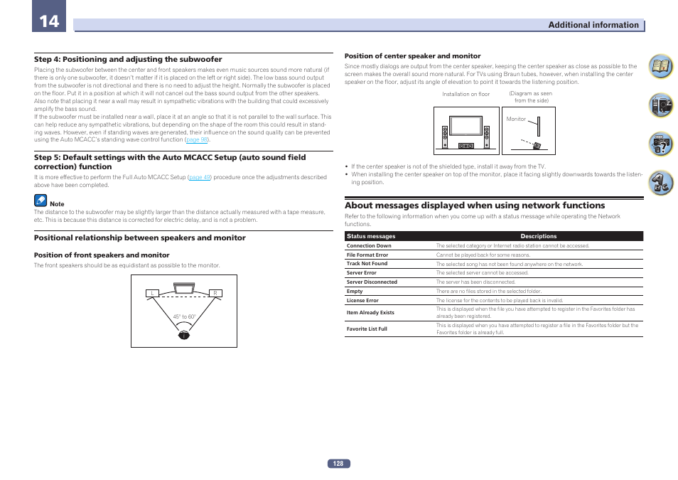 Pioneer SC-LX78-S User Manual | Page 128 / 141