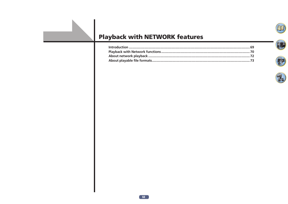 Playback with network features | Pioneer SC-LX78-S User Manual | Page 68 / 141