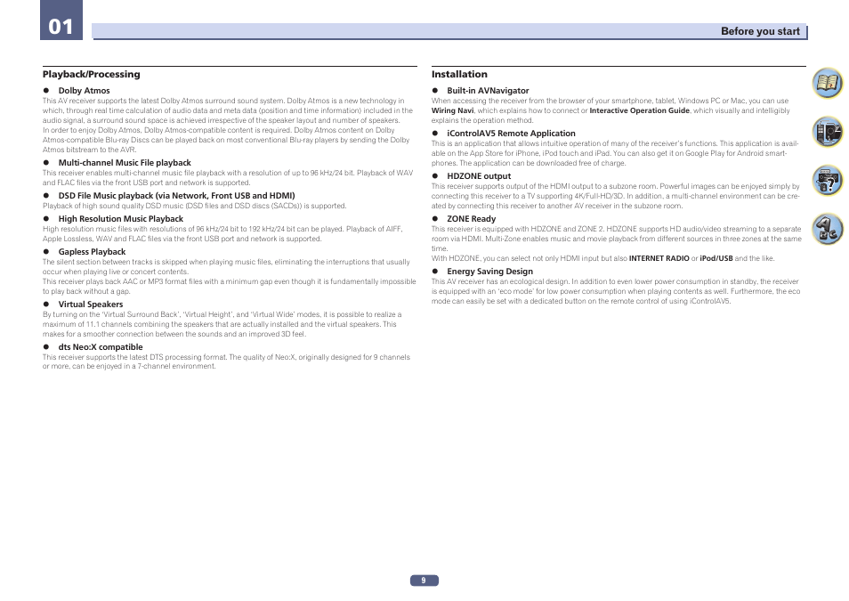 Pioneer SC-LX78-S User Manual | Page 9 / 141