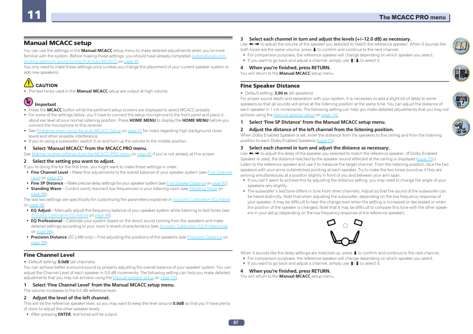 Manual mcacc setup, Manual, Mcacc setup | Pioneer SC-LX78-S User Manual | Page 97 / 141
