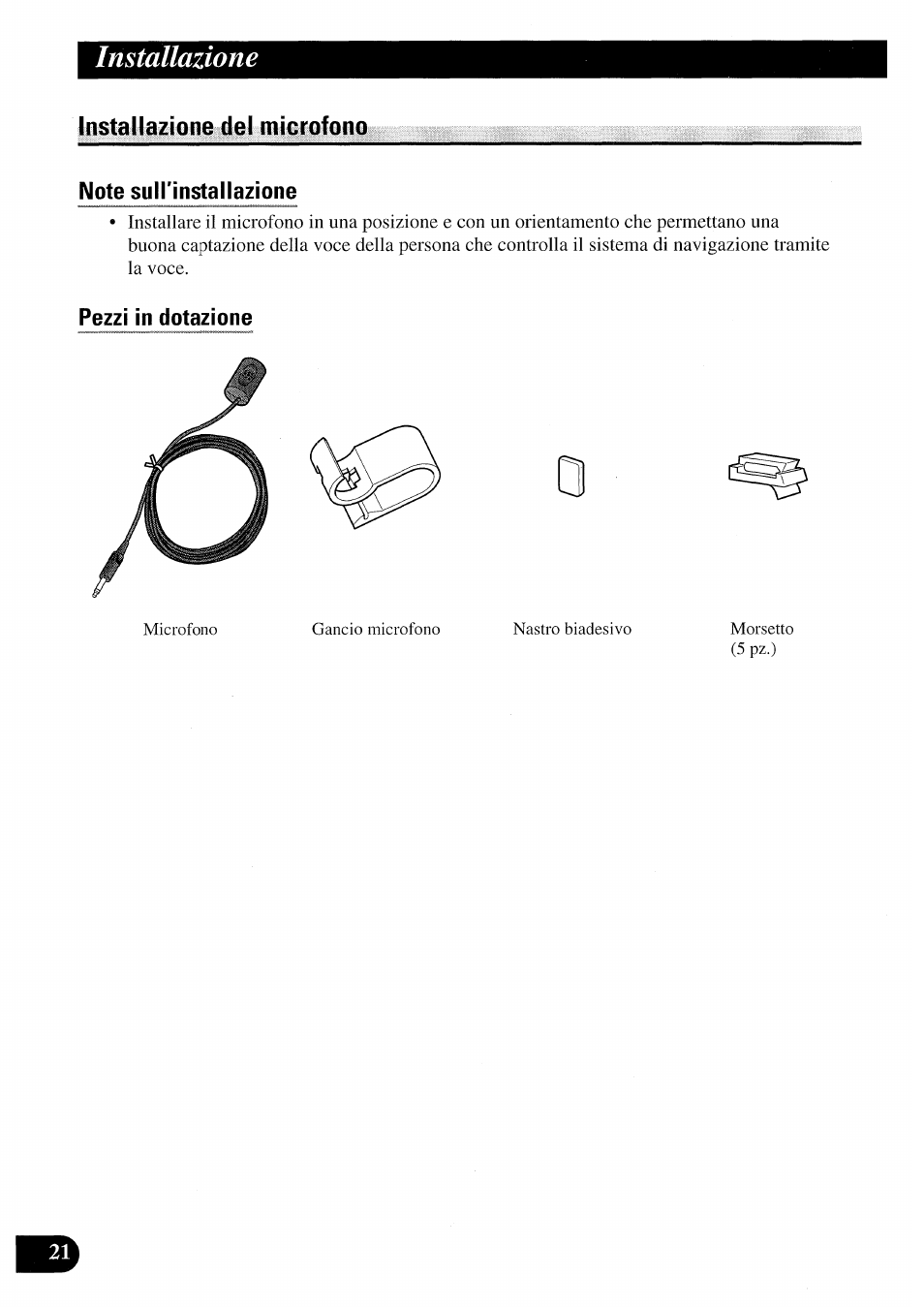 Installazione | Pioneer AVIC50S User Manual | Page 118 / 146