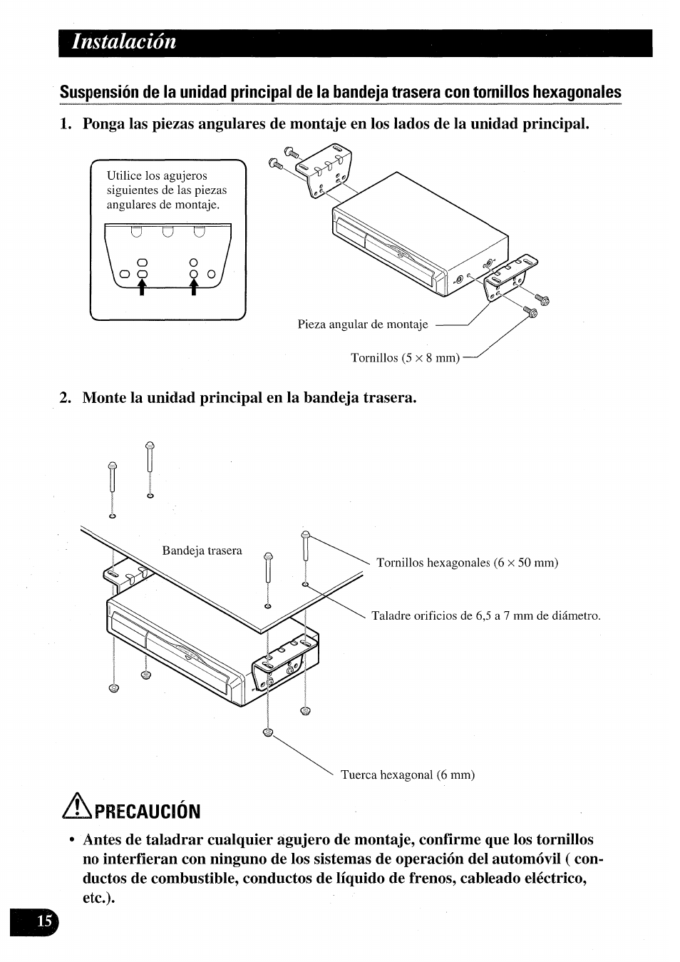 Instalación | Pioneer AVIC50S User Manual | Page 40 / 146