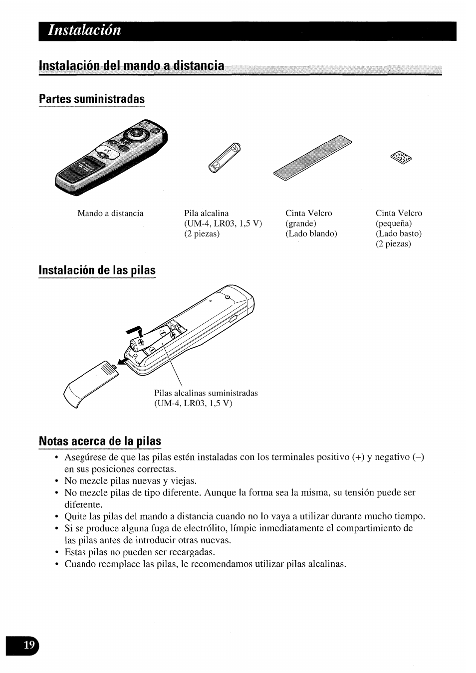 Instalación | Pioneer AVIC50S User Manual | Page 44 / 146