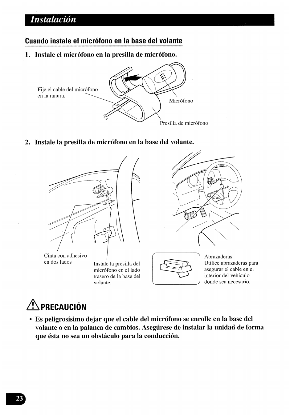 Instalación | Pioneer AVIC50S User Manual | Page 48 / 146