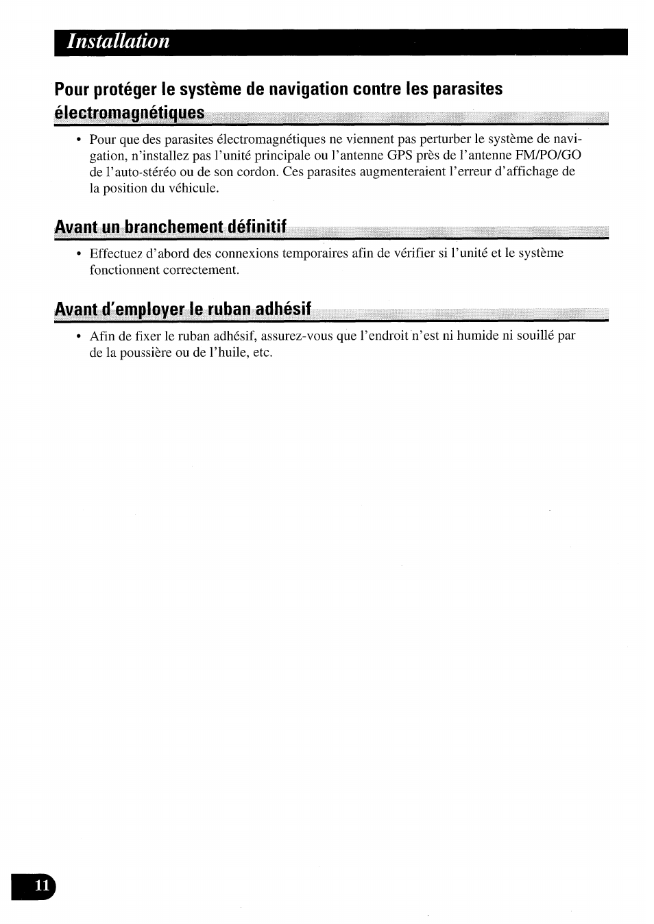 Installation | Pioneer AVIC50S User Manual | Page 84 / 146