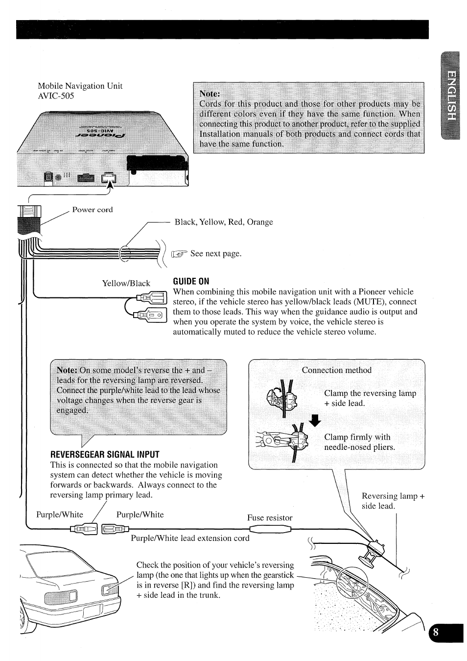 Pioneer AVIC50S User Manual | Page 9 / 146