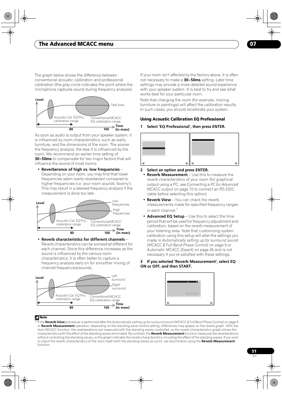 The advanced mcacc menu 07, Using acoustic calibration eq professional | Pioneer SC-LX81 User Manual | Page 51 / 134