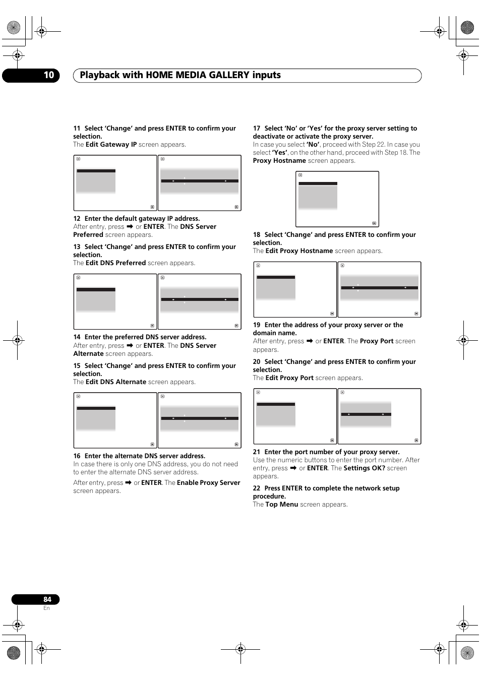 Playback with home media gallery inputs 10 | Pioneer SC-LX81 User Manual | Page 84 / 134