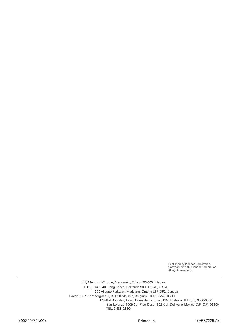Pioneer corporation | Pioneer VSX-859RDS-G User Manual | Page 116 / 116