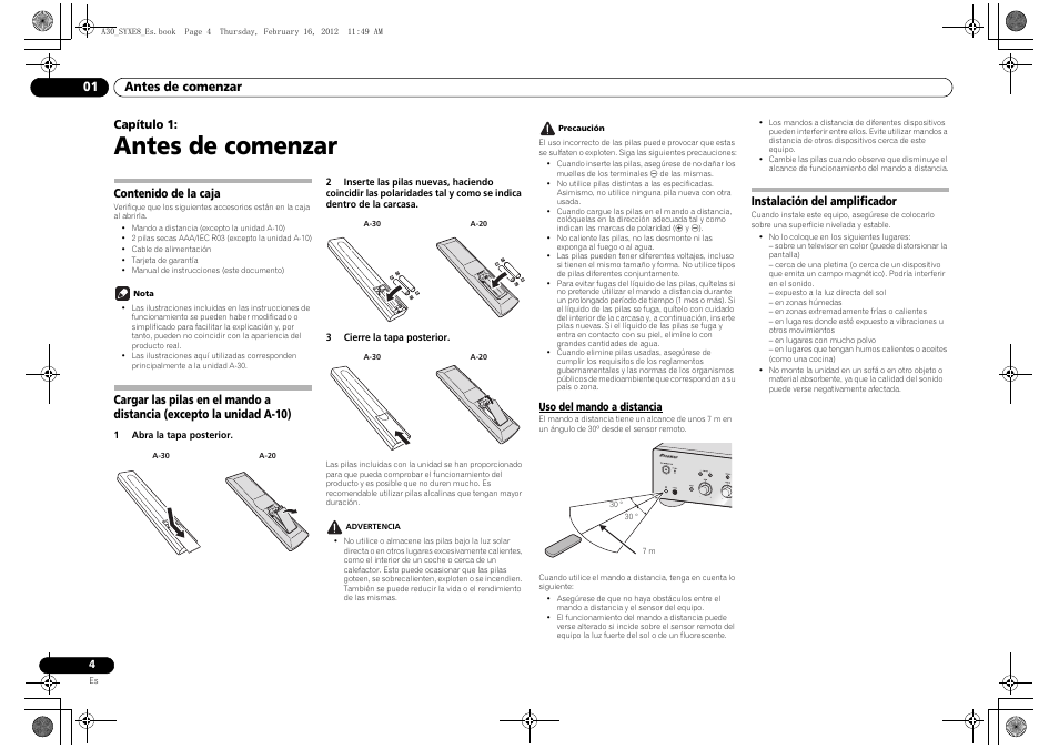 Pioneer A-20-K User Manual | Page 64 / 88