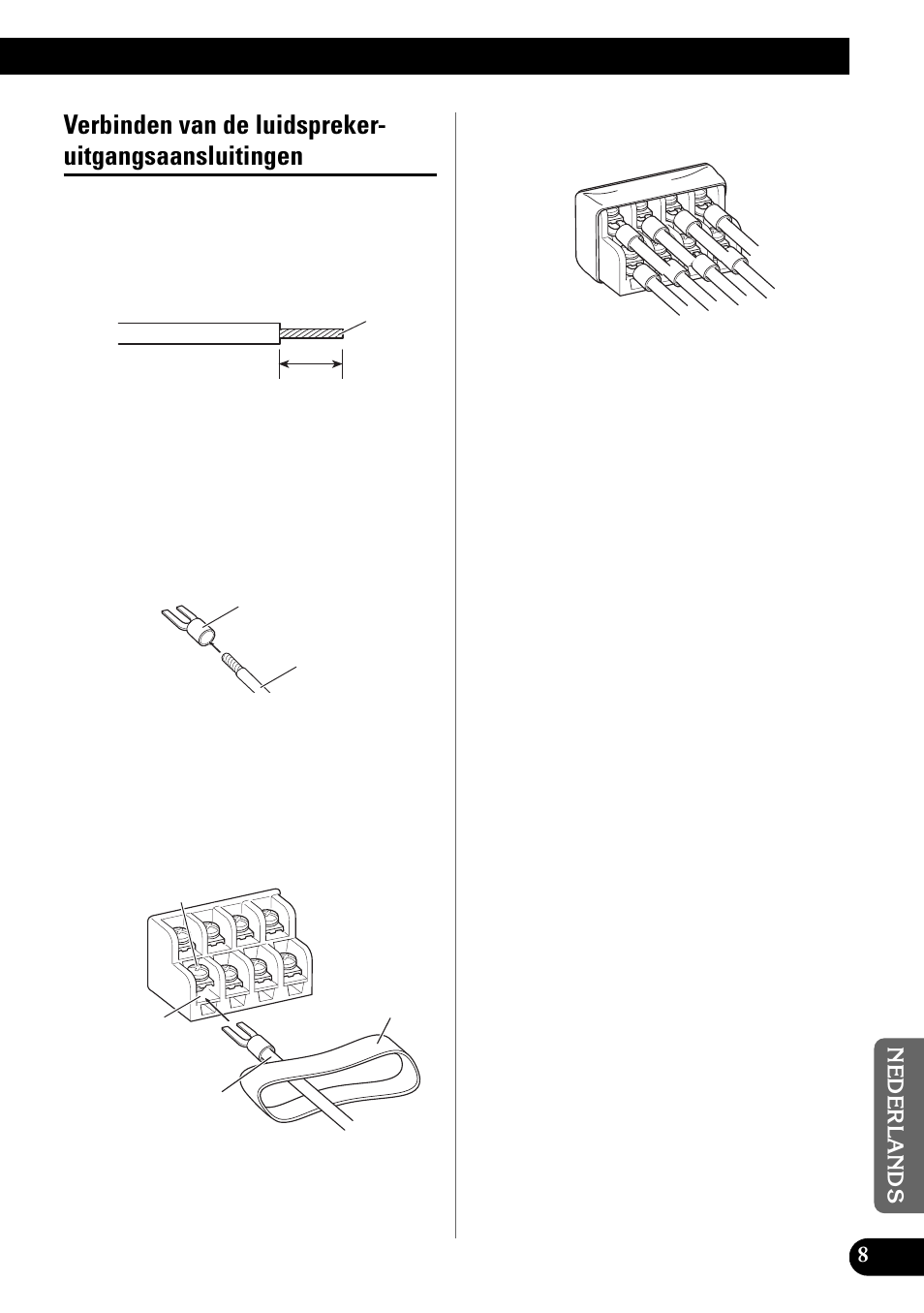 Verbinden van de luidspreker, Uitgangsaansluitingen | Pioneer GM-X944 User Manual | Page 69 / 76
