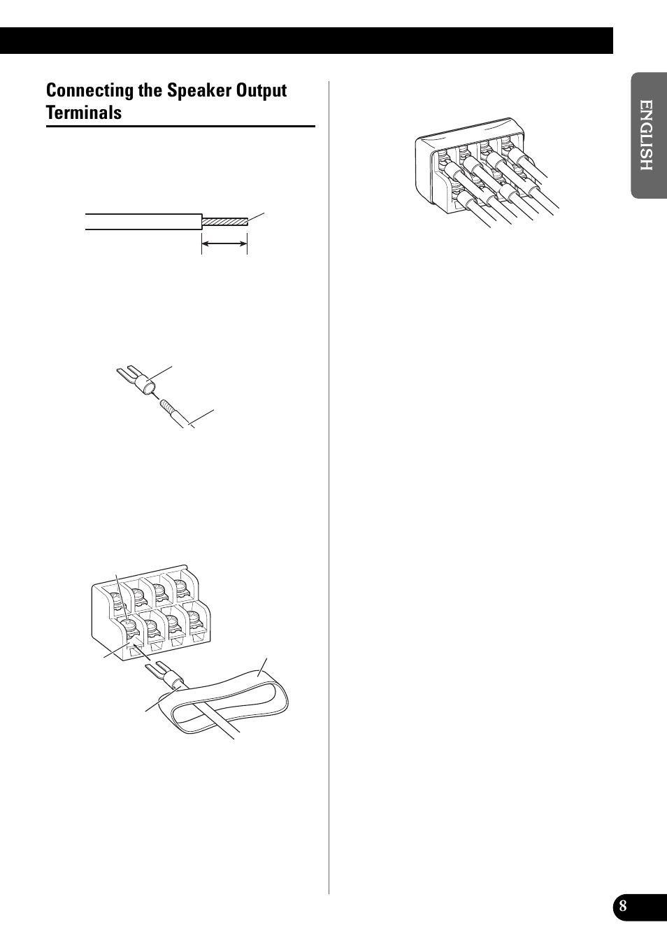 Connecting the speaker output terminals | Pioneer GM-X944 User Manual | Page 9 / 76