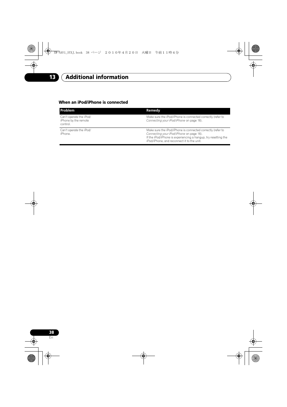 Additional information 13 | Pioneer XW-NAV1-K User Manual | Page 38 / 128