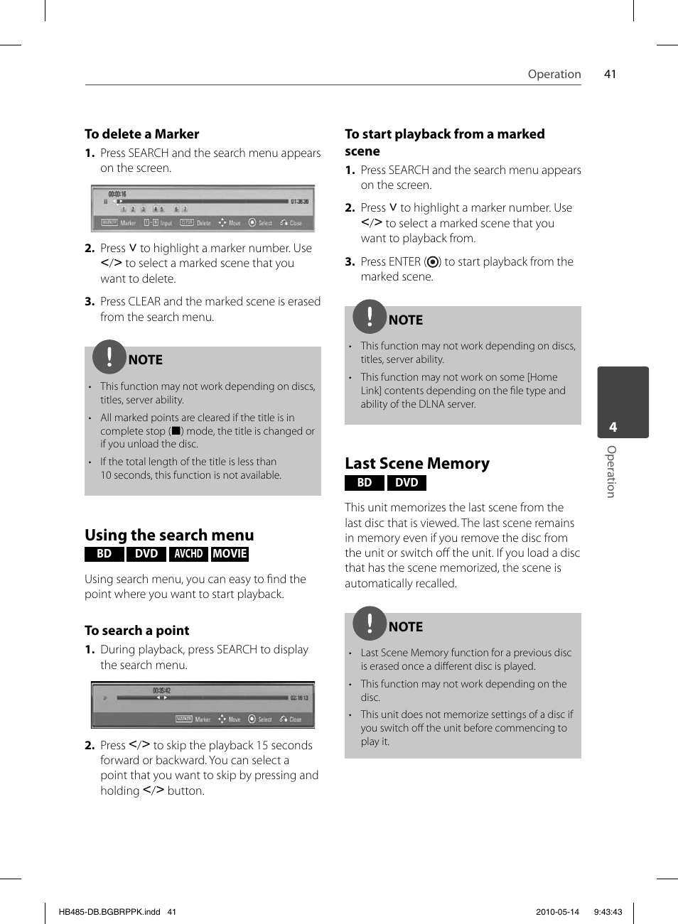 Using the search menu | Pioneer BCS-FS505 User Manual | Page 41 / 76