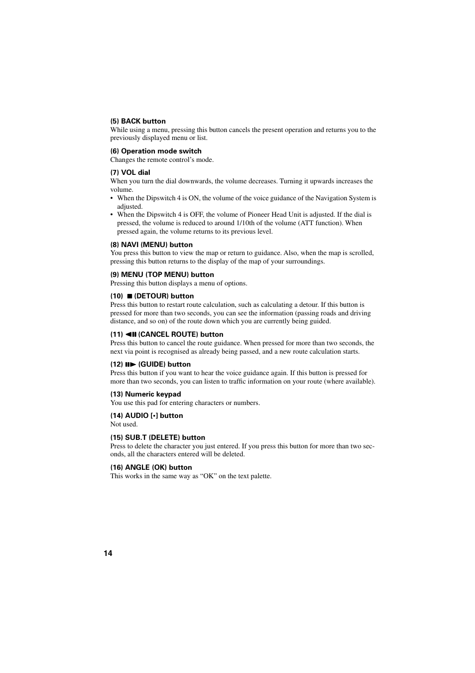 Pioneer AVIC-85DHV-2 User Manual | Page 16 / 56
