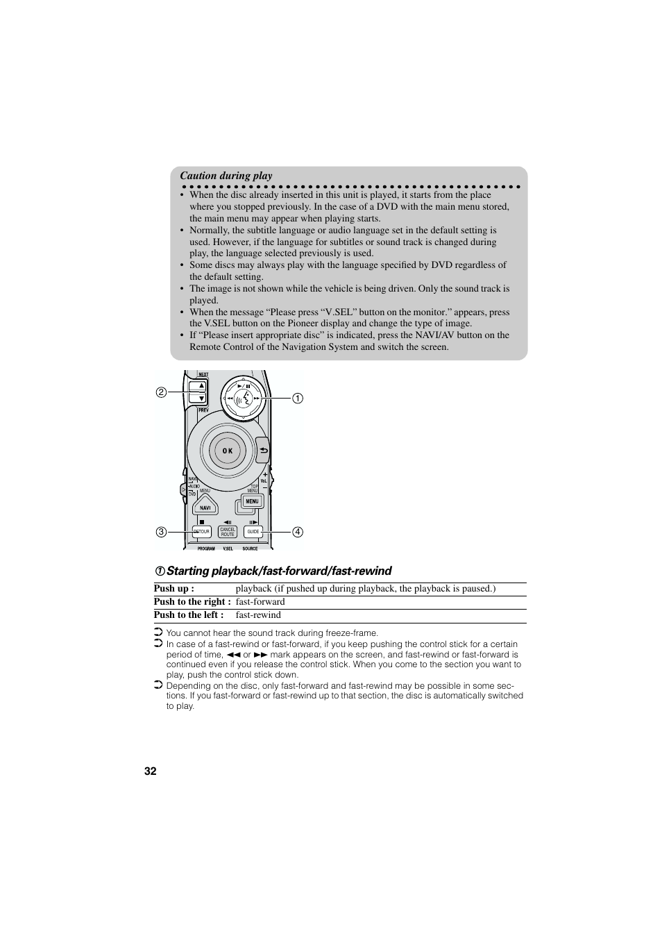 Starting playback/fast-forward/fast-rewind | Pioneer AVIC-85DHV-2 User Manual | Page 34 / 56