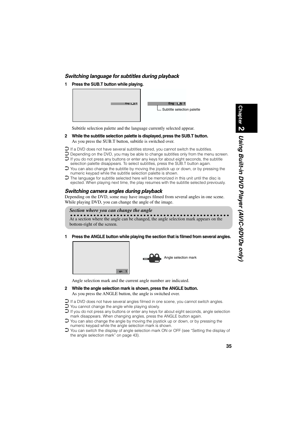 Using built-in d vd pla y er (a vic-9d vd, Onl y) | Pioneer AVIC-85DHV-2 User Manual | Page 37 / 56