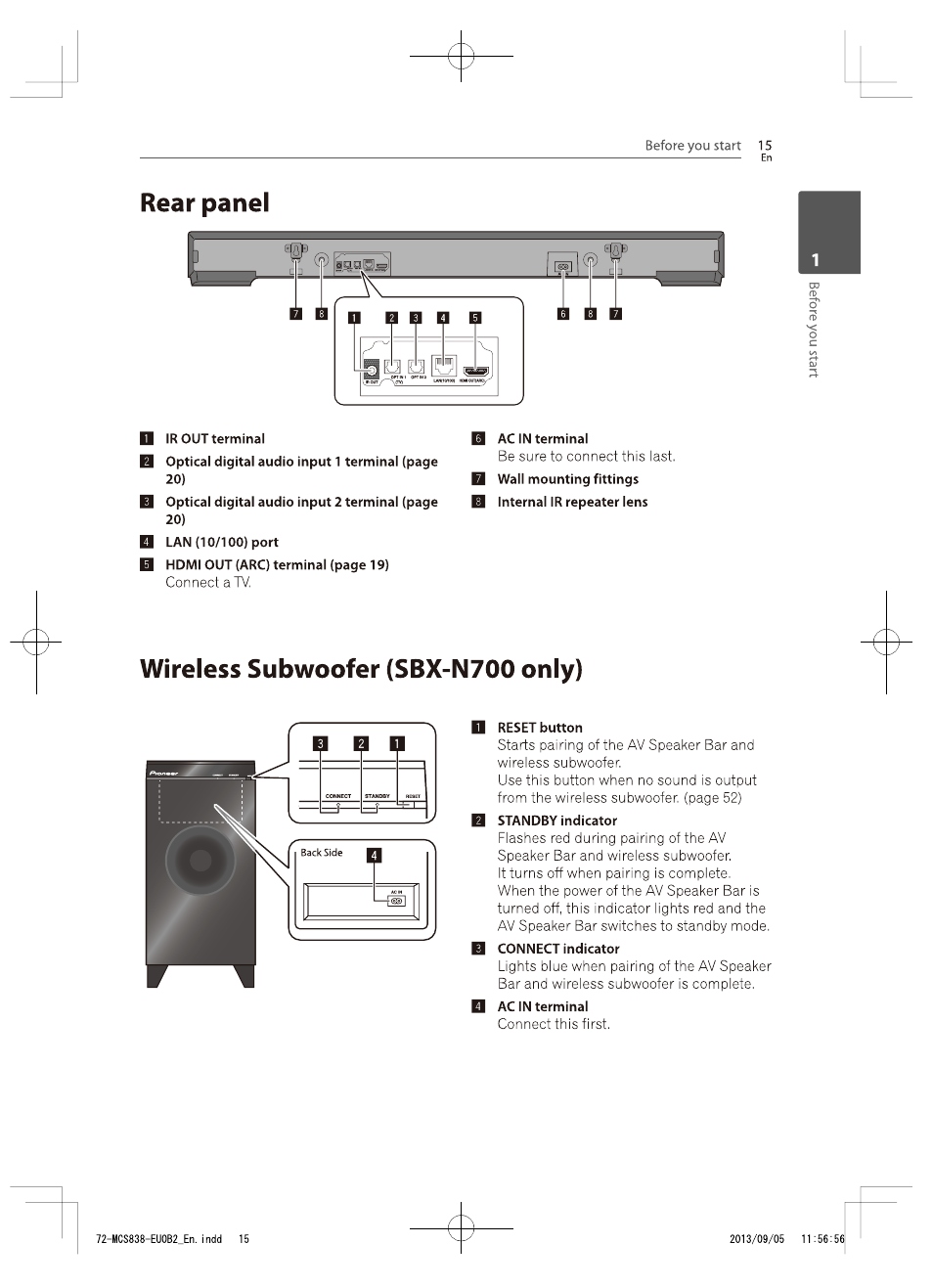 Pioneer SBX-N700 User Manual | Page 15 / 68