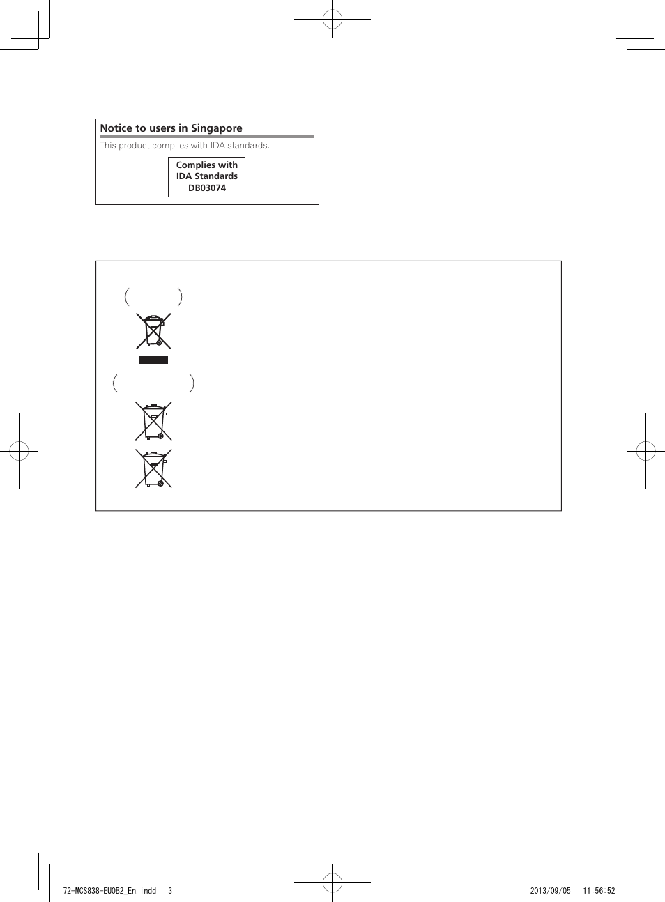 European model only | Pioneer SBX-N700 User Manual | Page 3 / 68