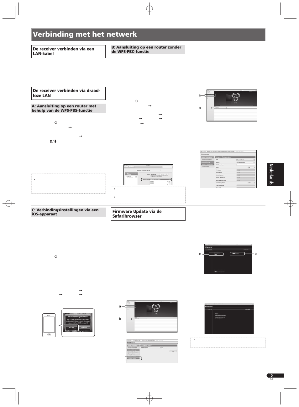 Verbinding met het netwerk | Pioneer X-HM71-K User Manual | Page 25 / 32